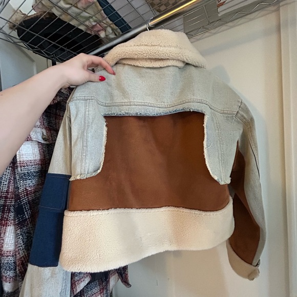 akira jean/fur jacket. worn 2-3 times - Picture 2 of 4